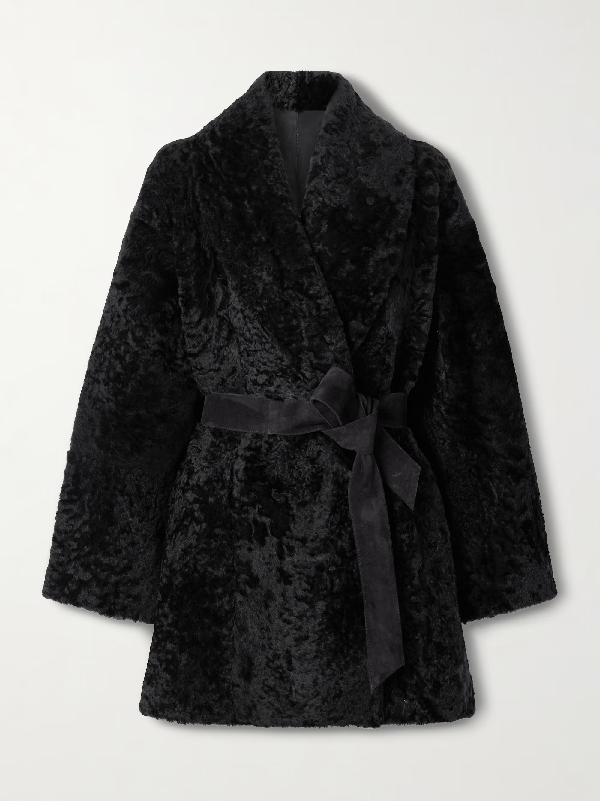 Vanessa belted shearling coat | NET-A-PORTER (US)