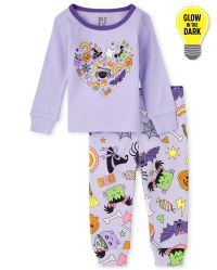 Baby And Toddler Girls Candy Snug Fit Cotton Pajamas - lovely lavender | The Children's Place