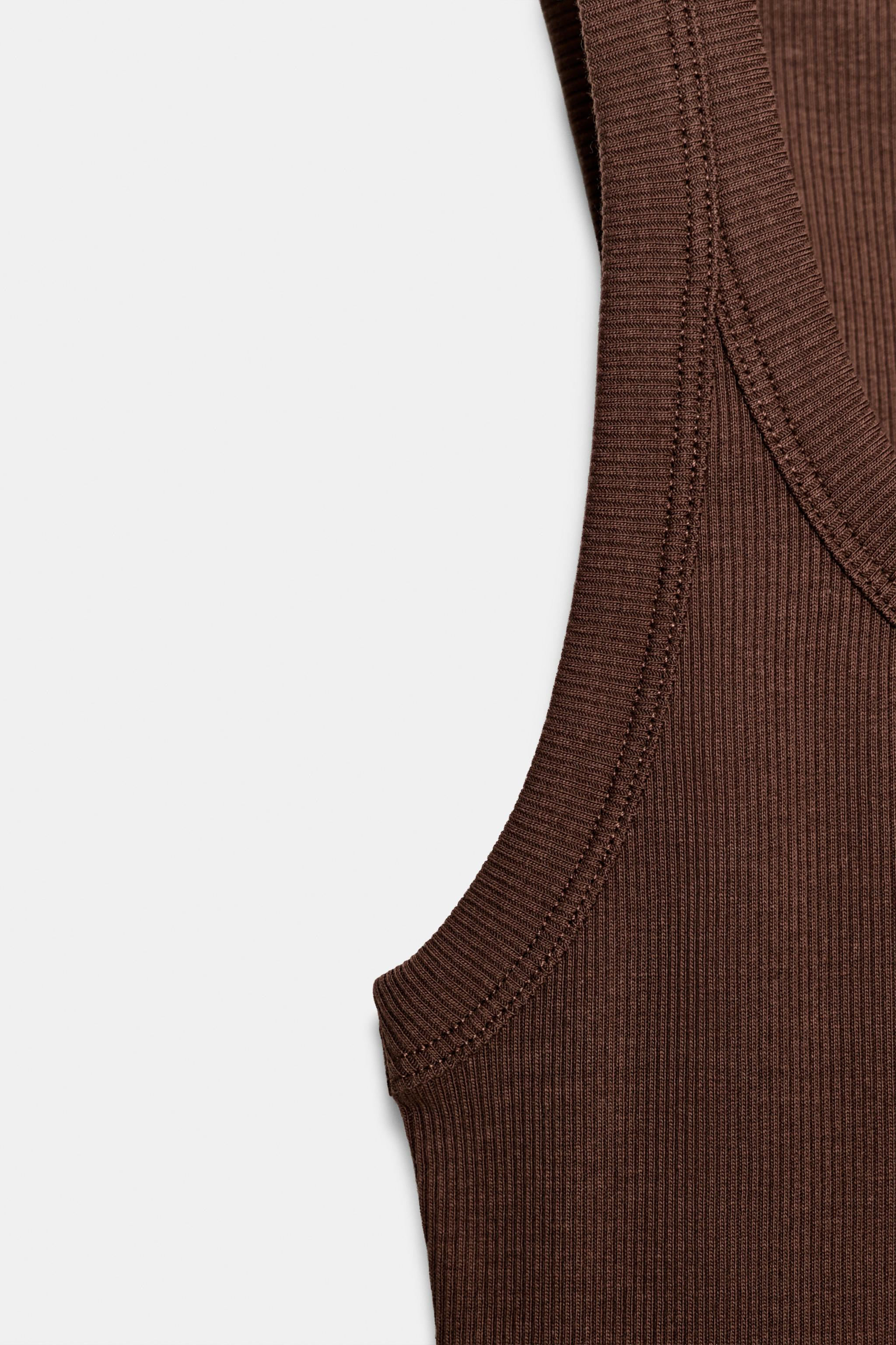 RIB SLEEVELESS TOP | Zara UK