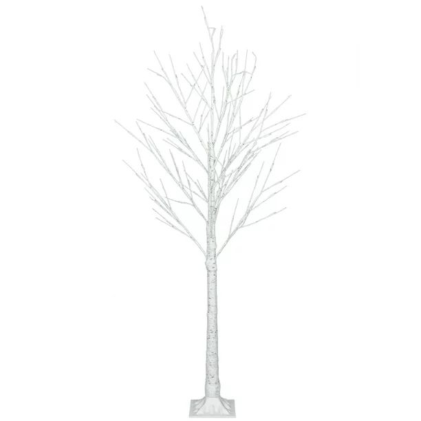 Zimtown 6Ft Birch Tree 96LED Lights White for Home Festival Party & Christmas Decoration - Walmar... | Walmart (US)