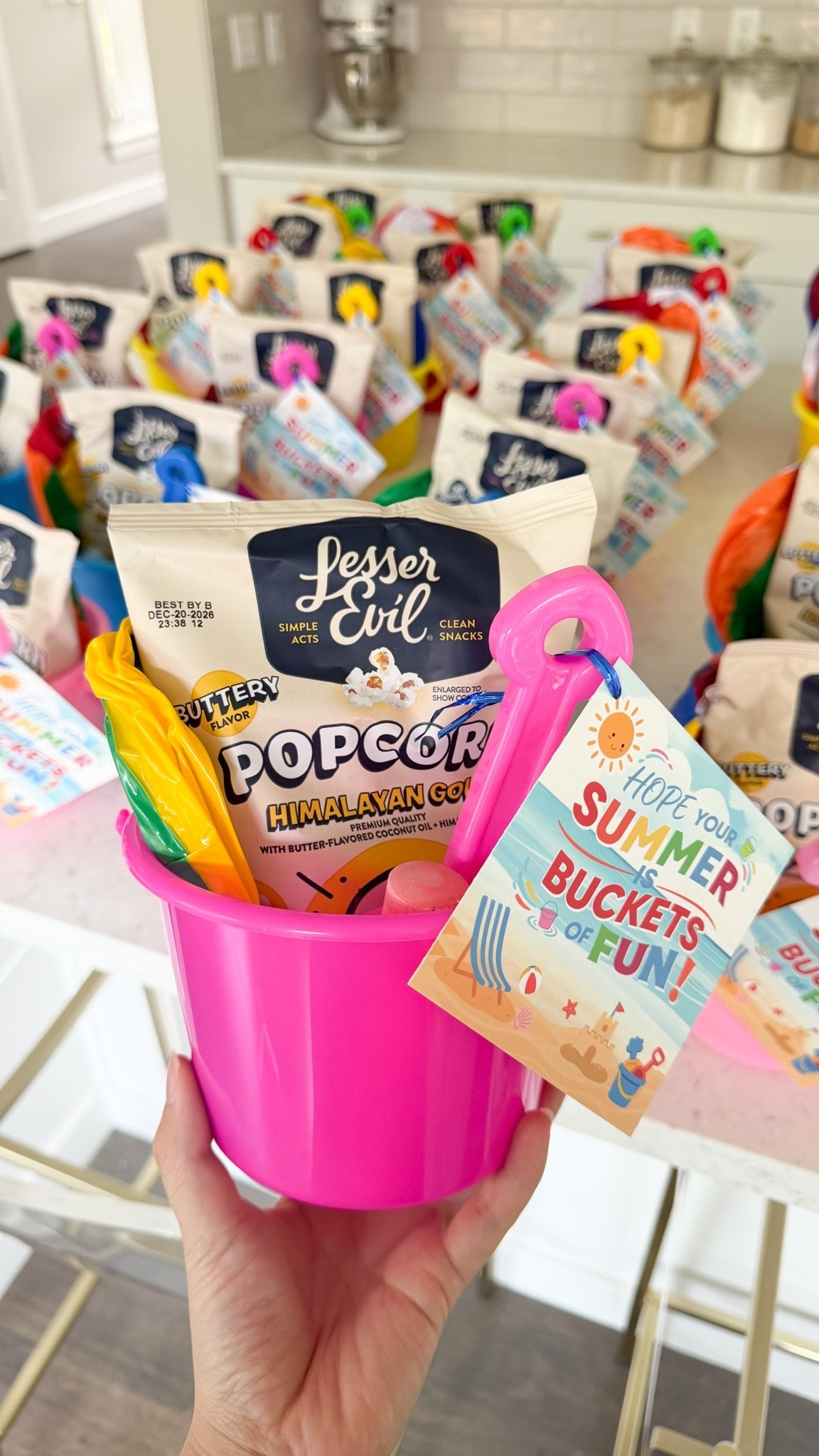 End of year summer bucket classmate gifts for kids and kindergartners!

Summer Beach Party Favors, popcorn 

#LTKsummer #LTKhome #LTKkids