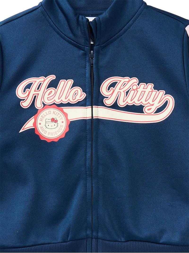 Wonder Nation Hello Kitty Baby and Toddler Girls Graphic Zip Track Jacket, Lightweight, Sizes 12M... | Walmart (US)