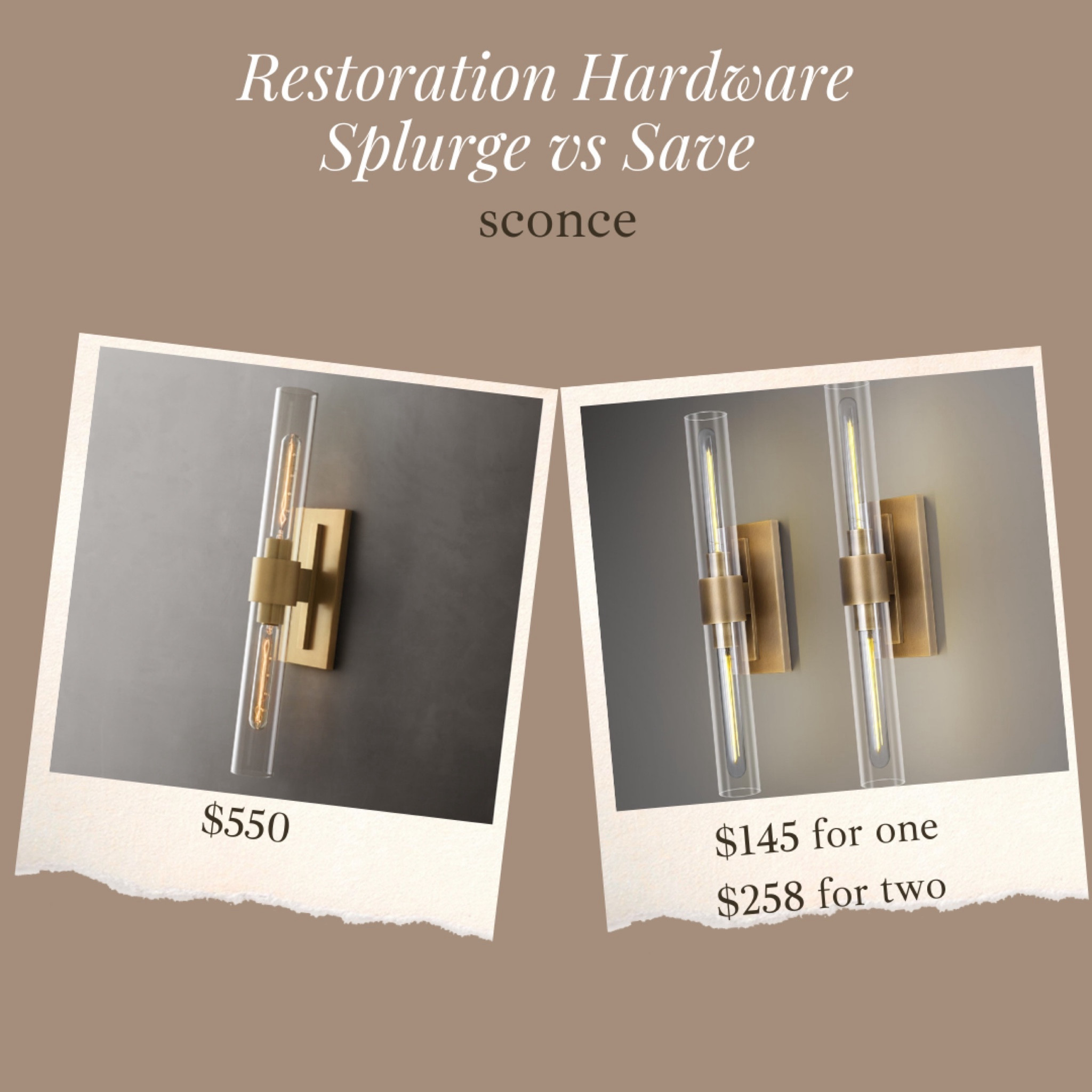 Just found this stunning sconce that’s nearly identical to RH! Clippable $20-$40 off right now!!

If you need two, it’s cheaper to buy the set of two! Comes out to $129 per sconce 

#LTKsalealert #LTKhome
