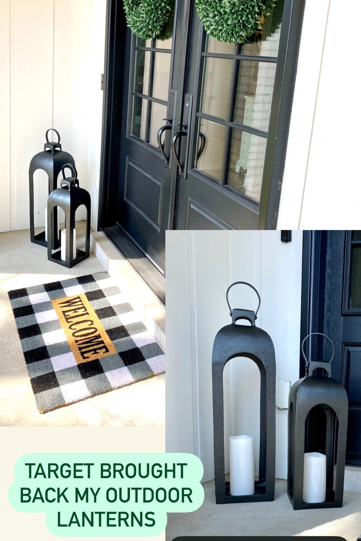 Perfect outdoor lanterns from Target. I have the large and medium size. 

#outdoor #decor #home #targethome #targetstyle

#LTKhome #LTKunder100 #LTKFind