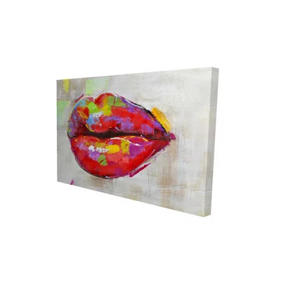 Colorful Lips - Figurative Beauty Canvas for Home Decor | Wayfair North America