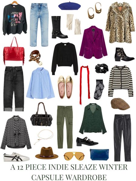 And because I haven’t worn anything but pyjamas for the last week, here is capsule of the return of hipster grunge or what is now referred to as Indie Sleaze.
A 12 Piece all vintage and secondhand winter capsule wardrobe. This was a fun one.

Head over to my site to see the outfit ideas and read the post.

#indiesleaze #secondhandfashion #indie #hipstergrunge  #minimalistfashion  #capsulewardrobe #wintercapsulewardrobe  #winterwardrobe #torontostylist  #fashionstylist #torontostylists  #torontostyleblogger 
#winterfashion #winterstyle #wintervibes 


#LTKSeasonal #LTKstyletip #LTKover40