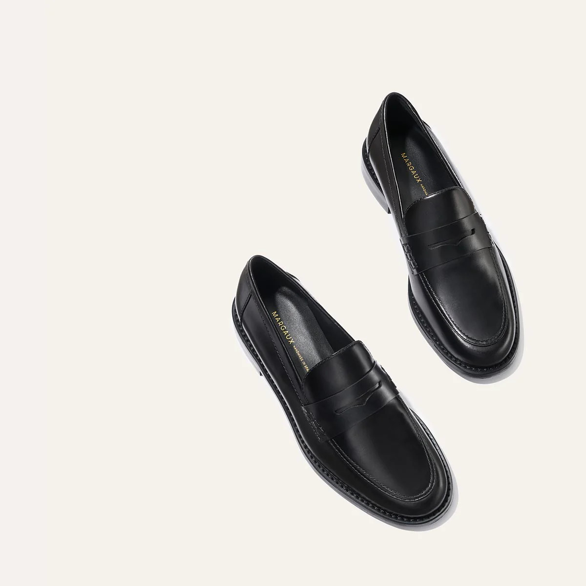 Black Leather Penny Loafers | The Marlowe Loafer | Margaux