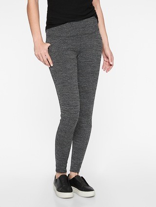 Athleta Womens Herringbone Metro High Waisted Legging Black Size XXS | Athleta