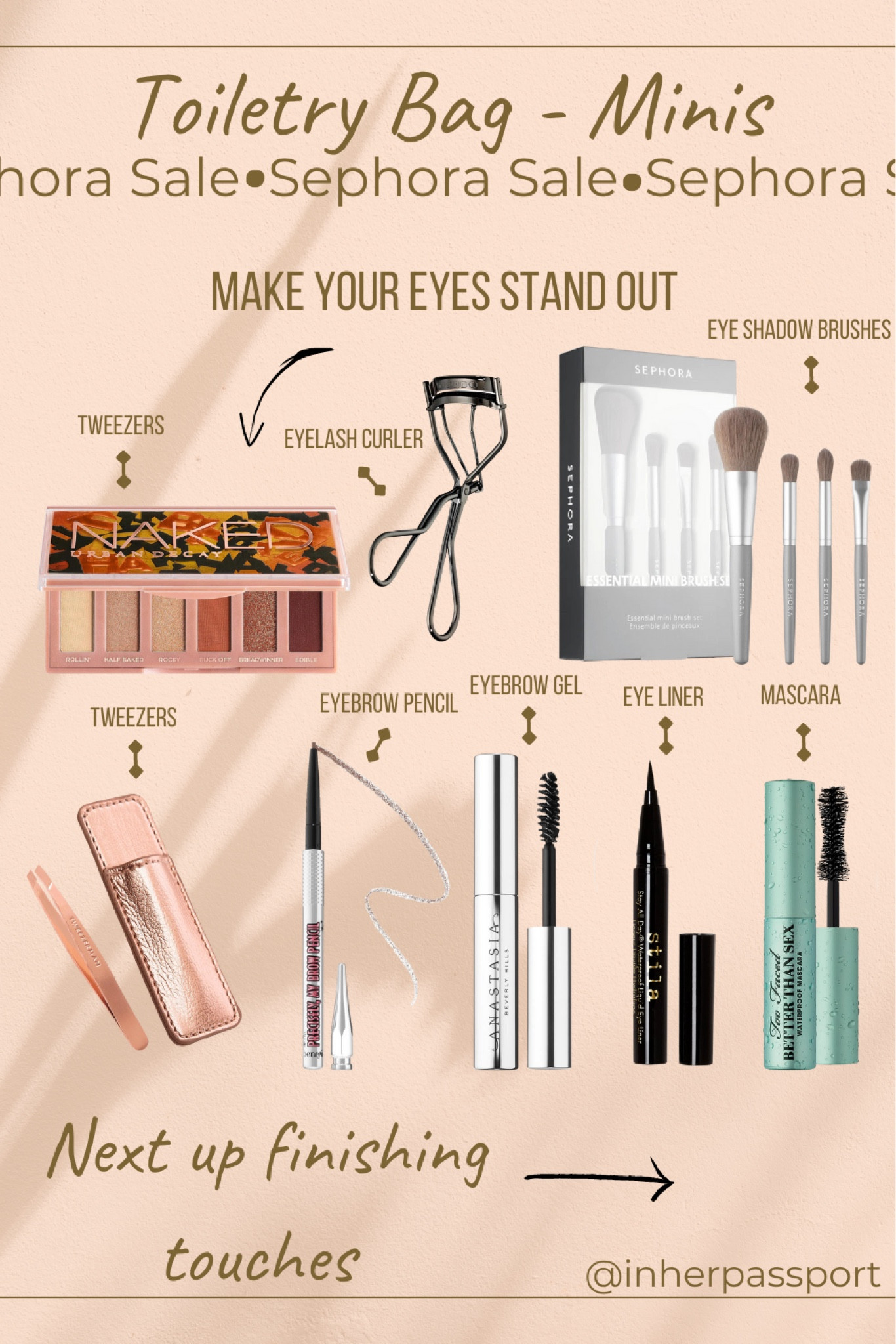 Toiletry minis continue with eyes and eyebrows! #SephoraSale Use code: SAVENOW for up to 30% off! 

#LTKsalealert #LTKBeautySale #LTKtravel