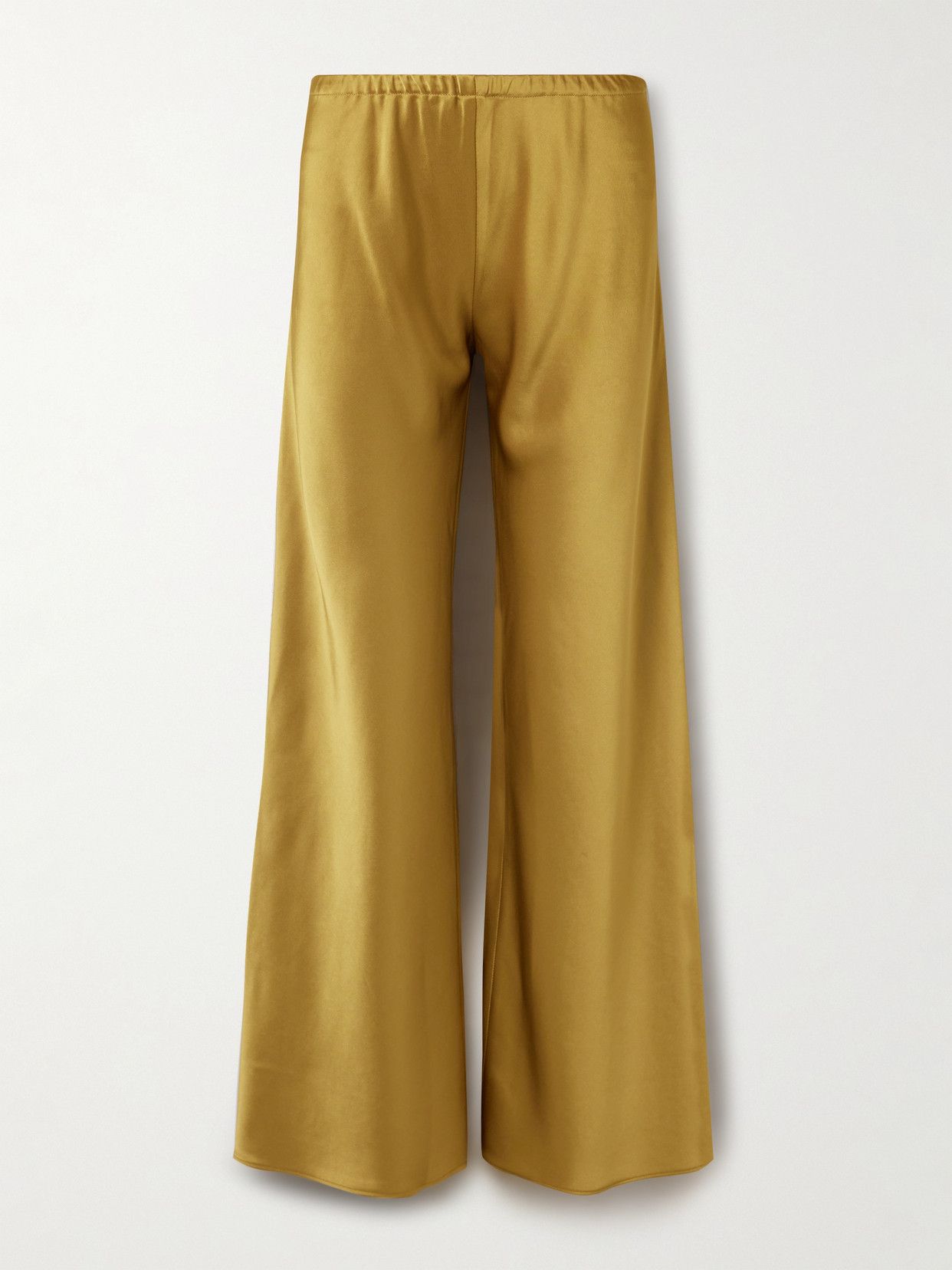 La Ligne - Colby Satin Wide-leg Pants - Yellow | NET-A-PORTER (US)