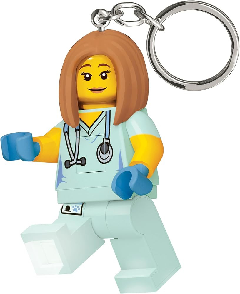 LEGO Classic Nurse Keychain Light - 3 inch Tall Figure (KE156) | Amazon (US)