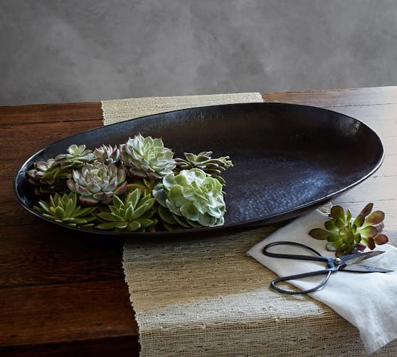 Metal Charger Candle Tray | Pottery Barn (US)