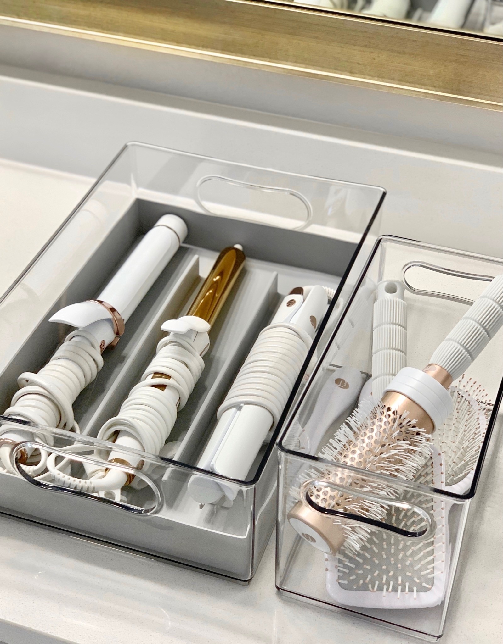 Hair tool bin with silicone insert under $25
Bathroom organization 

#LTKbeauty #LTKstyletip #LTKhome