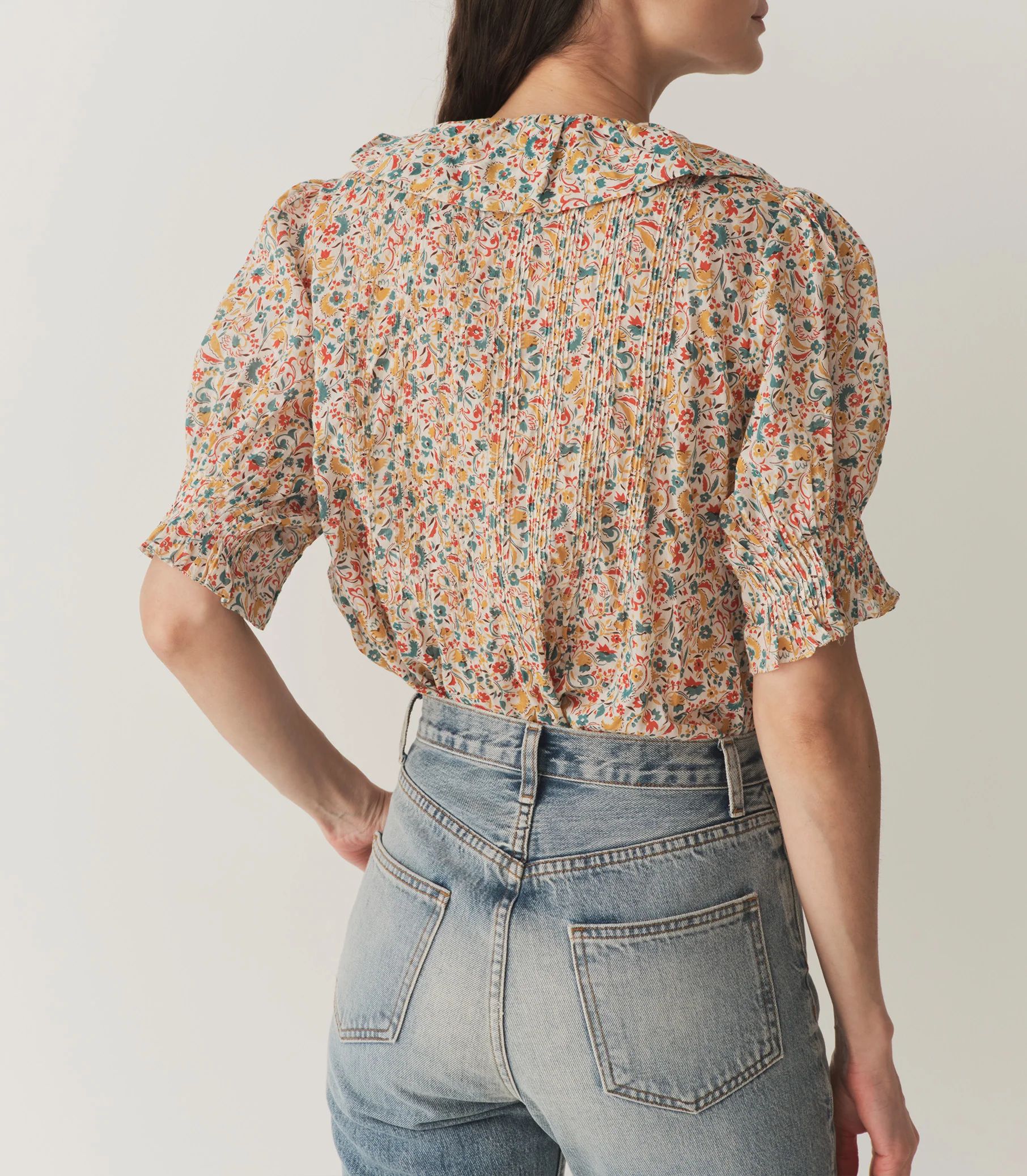 Henri Top - Wild Clover Floral | DÔEN | DOEN