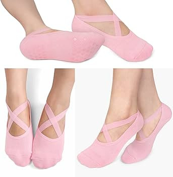 Diu Life 3 Pack Pilates Socks Yoga Socks with Grips for Women Non Slip, Workout, Pure Barre, Ball... | Amazon (US)