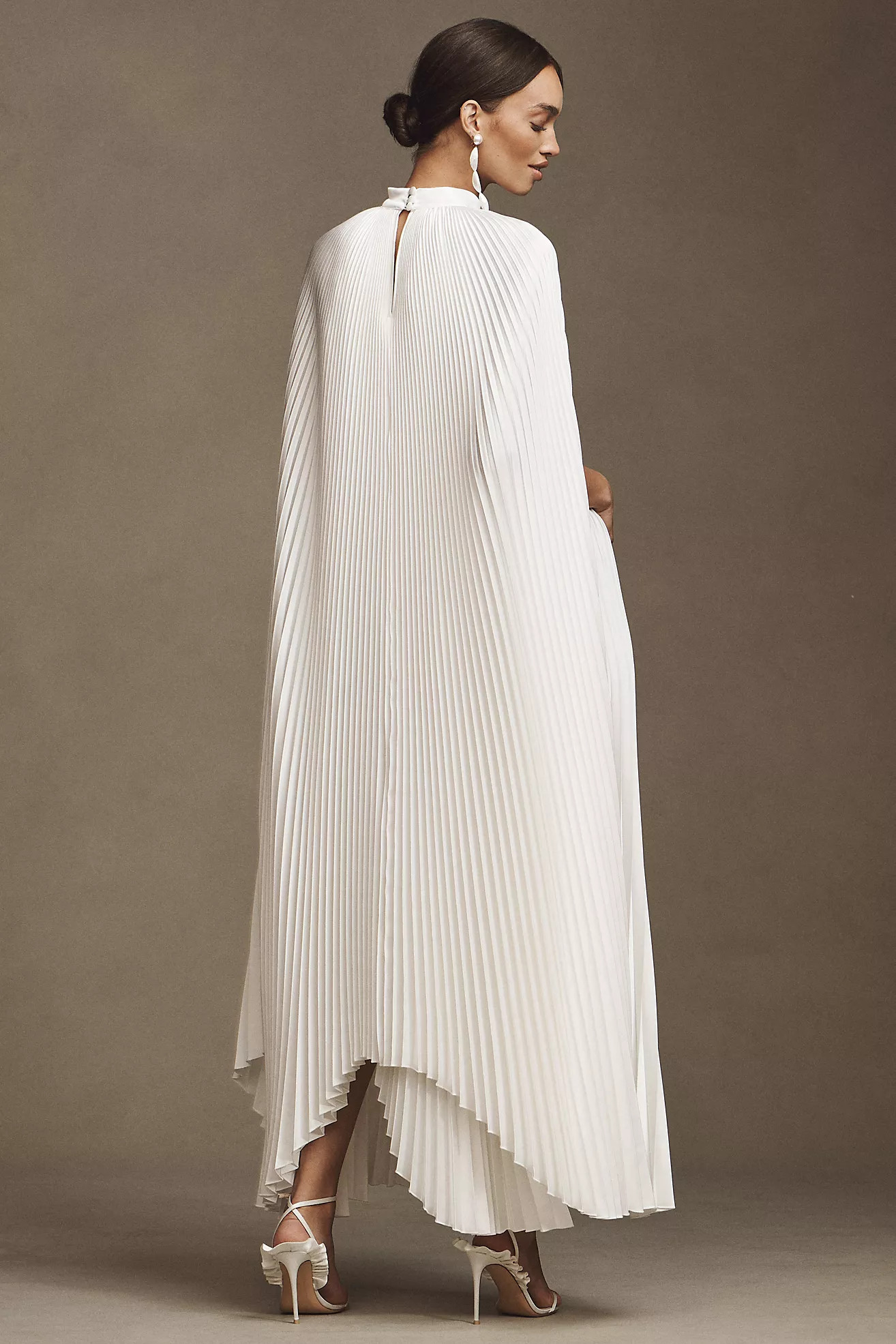 L'IDÉE Eiffel Cape Pleated Maxi Dress | Anthropologie (US)