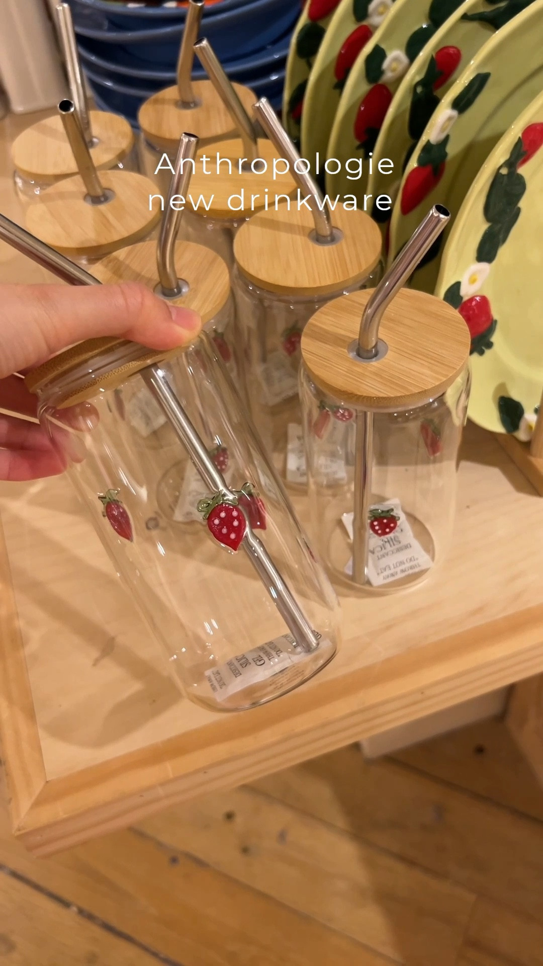 New drinkware at Anthropologie! 😍 These icon juice sippers are similar to the popular icon juice glasses, but now with a lid & straw! Also love the double walled cups 💕  #anthropologie #home #kitchen #drinkware #party #parties #coffee #office 

#LTKParties #LTKGiftGuide #LTKHome