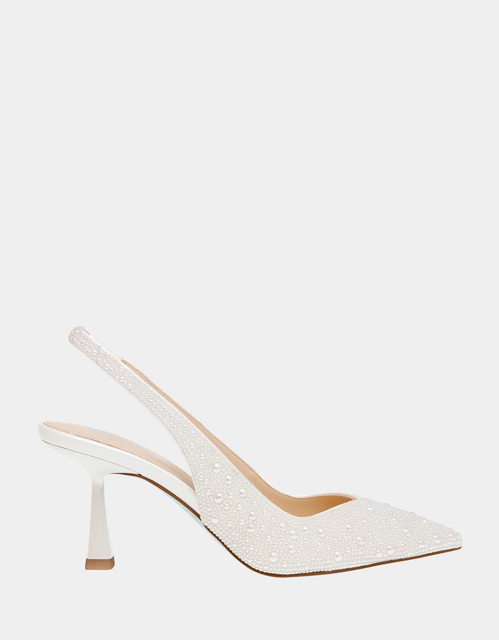 CLARK IVORY Pumps | Women's Pearl Sling-Back Pumps | Betsey Johnson