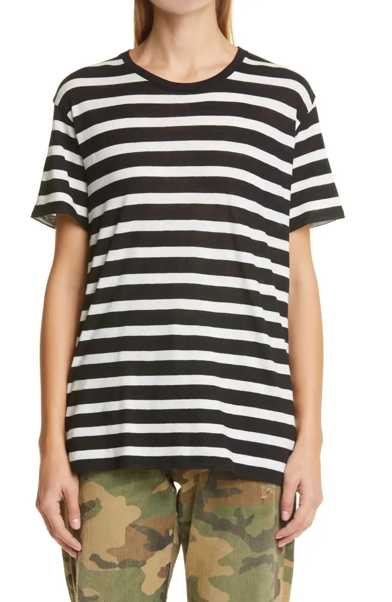 R13 Boy Stripe Cotton & Cashmere T-Shirt | Nordstrom | Nordstrom Canada