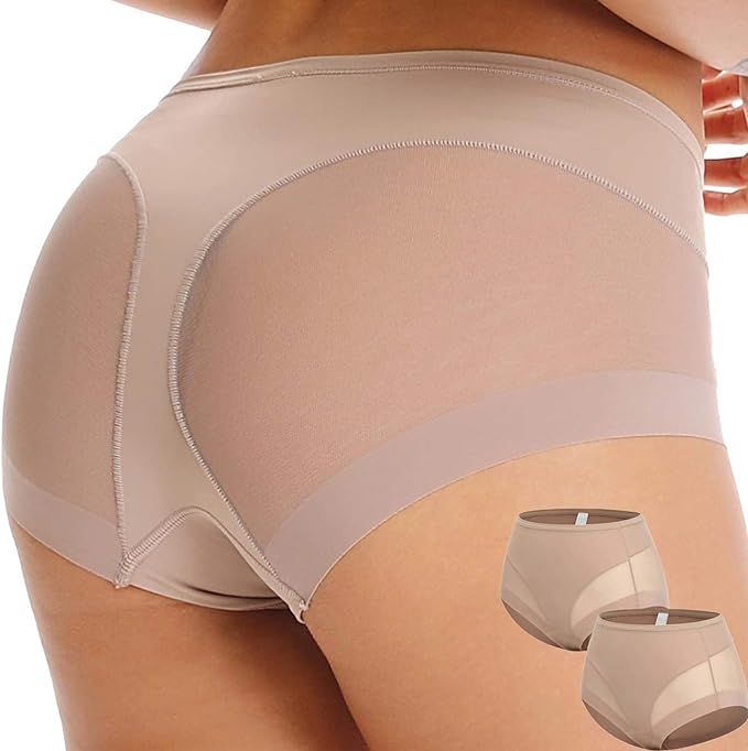 WOWENY Tummy Control Panties for Women Seamless Butt Lifter Briefs Comfy Body Shaper Shapewear Se... | Amazon (US)
