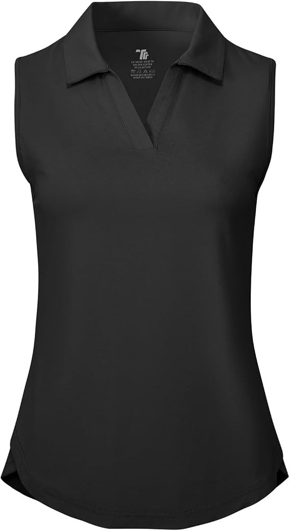 BGOWATU Women's Sleeveless Golf Polo Shirts Collared V Neck Tennis Tank Tops UPF 50+ Quick Dry Li... | Amazon (US)