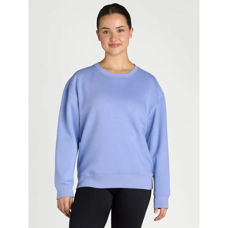 Athletic Works Women's Fleece Crewneck Sweatshirt, Sizes XS-XXXL | Walmart (US)