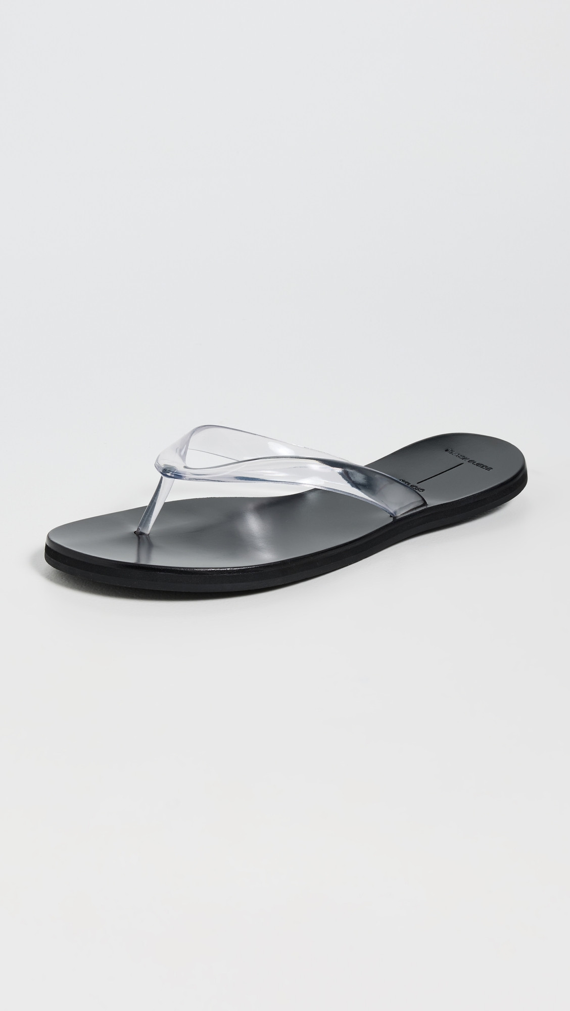 Black Suede Studio Jelly Sandals Clear PVC 38.5 | Shopbop