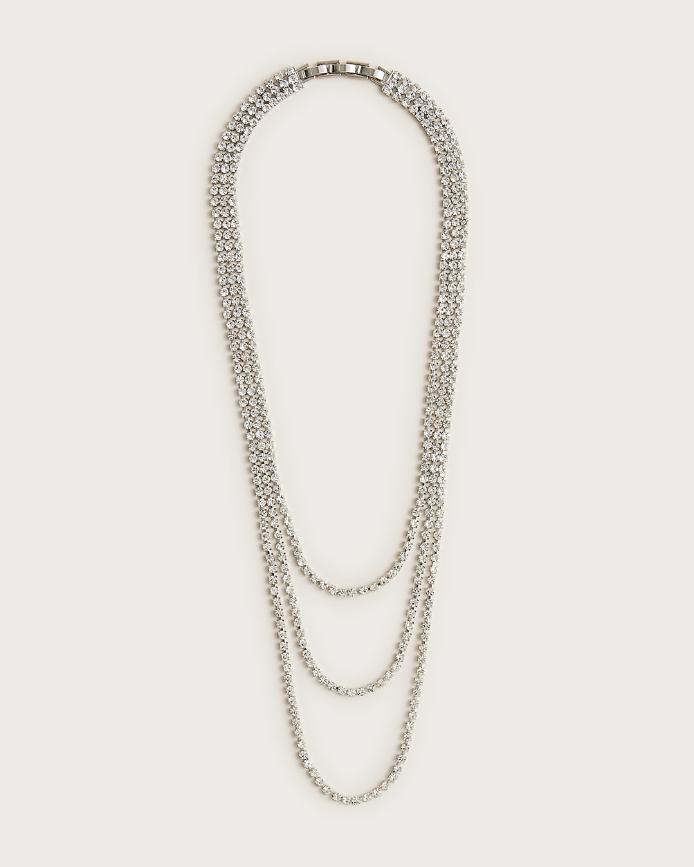 Layered crystal necklace | J. Crew US