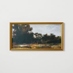 13.9&#34; x 25.4&#34; Horizontal Landscape Framed Canvas - Threshold&#8482; designed with Studio ... | Target