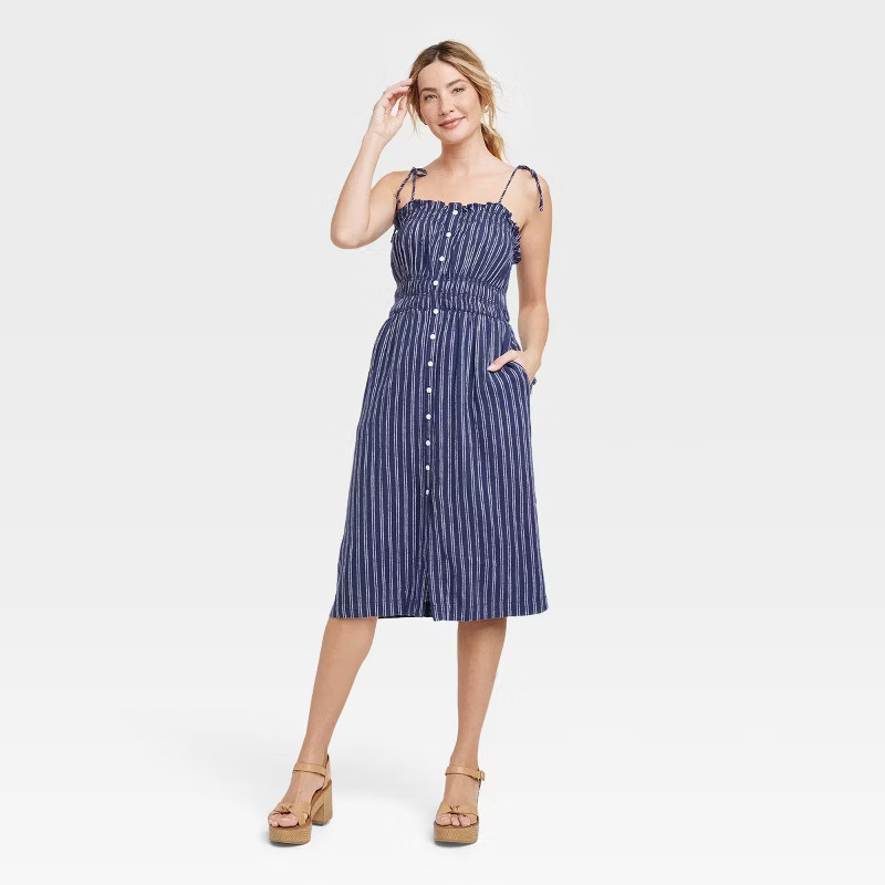 Women's Sleeveless Linen Dress - Universal Thread™ | Target