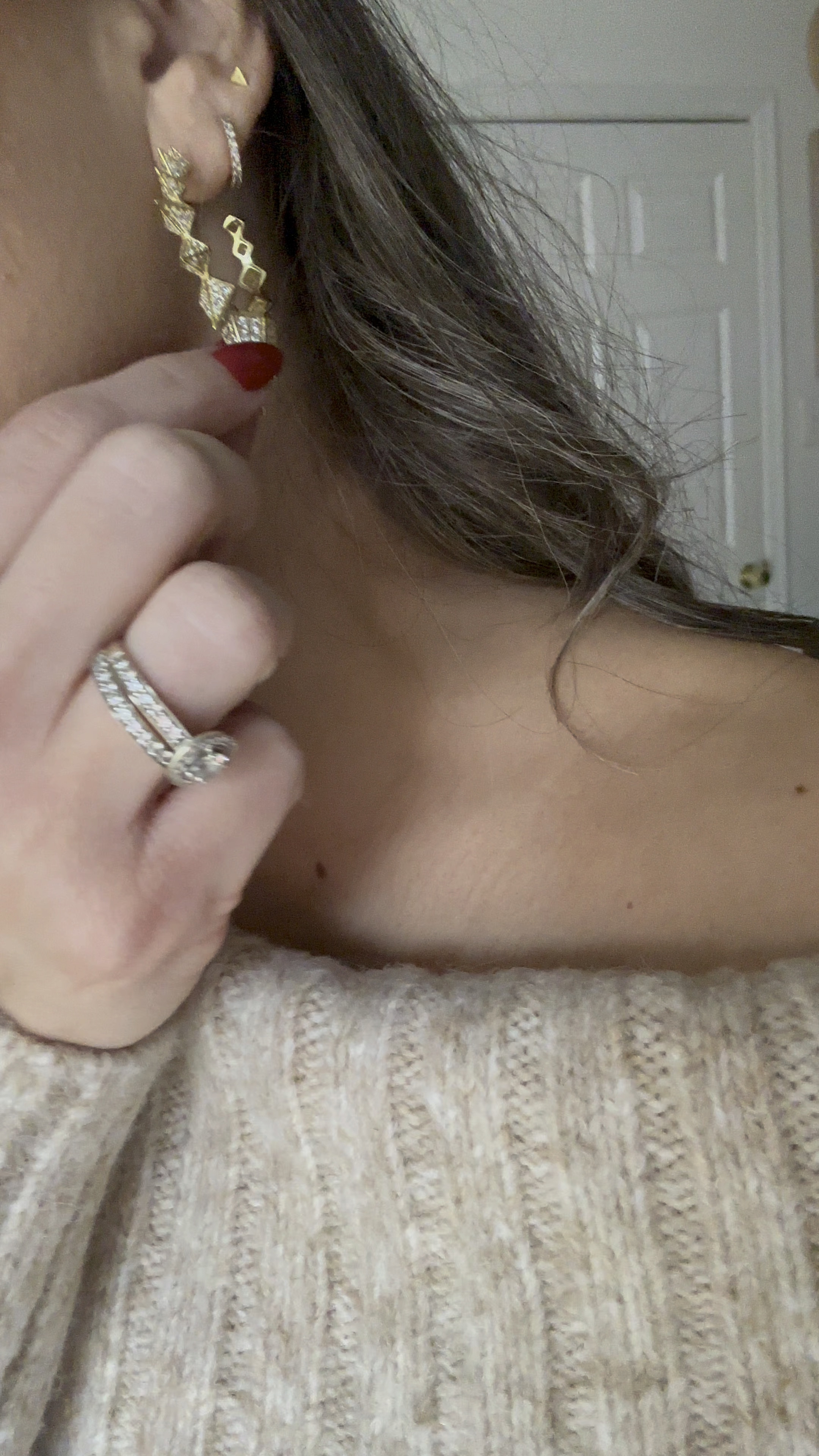 Big earrings hoops. Use IRIS10 for a discount. 

#LTKHoliday #LTKbeauty #LTKstyletip