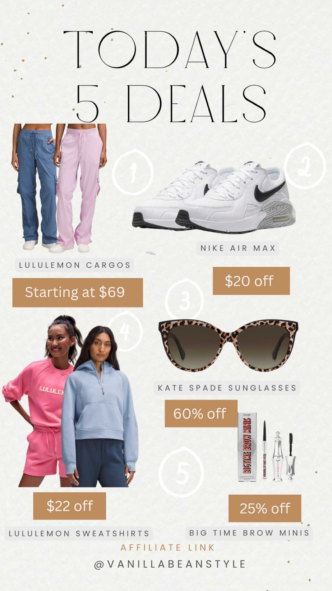 Today’s 5 Deals 

#LTKStyleTip #LTKSaleAlert #LTKOver40