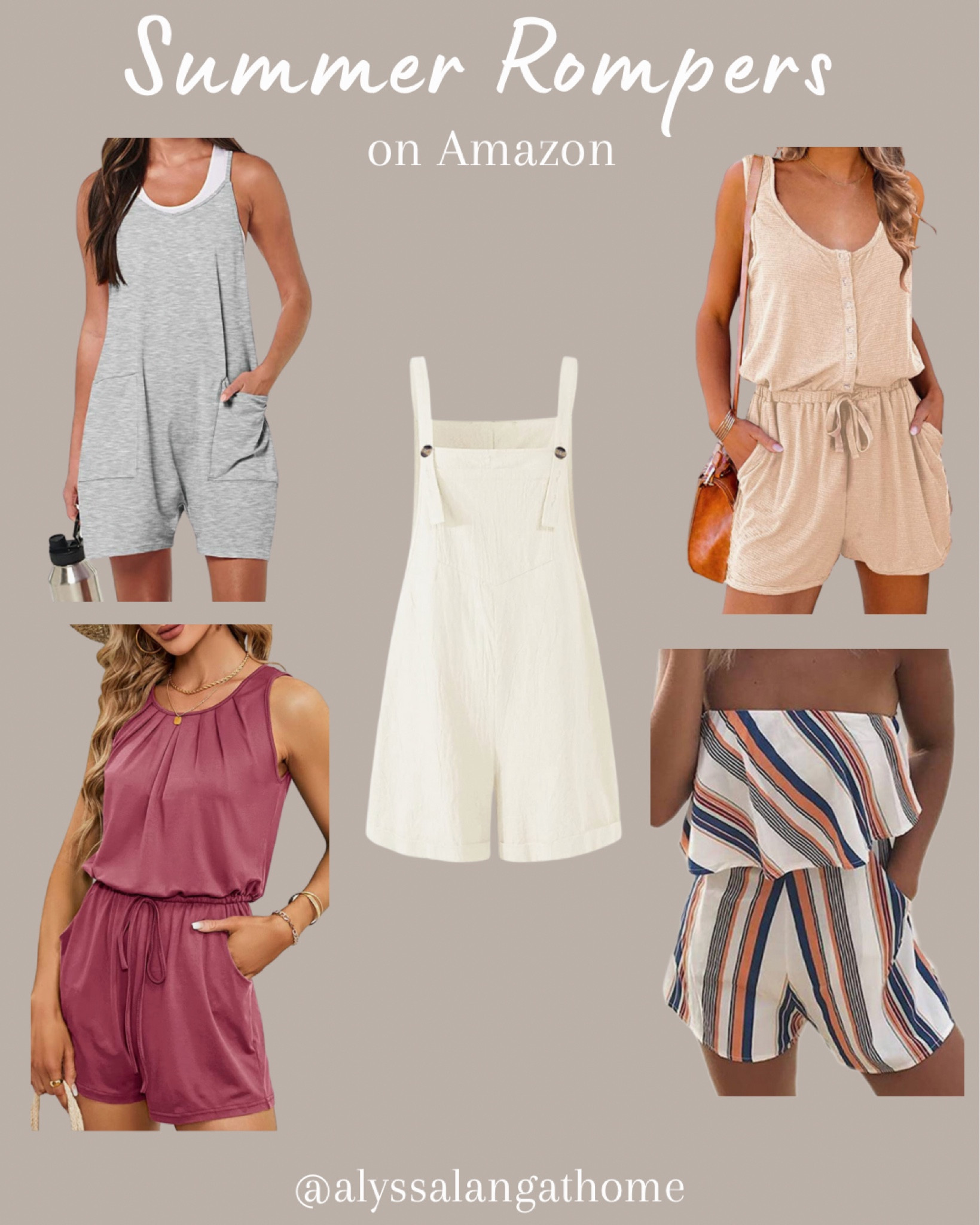 Summer rompers on Amazon.  Summer casual outfits.  Summer Athleisure.  Amazon jumpsuit.  Romper shorts. 

#LTKFind #LTKunder50