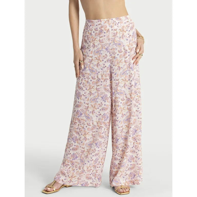 Jessica Simpson Women's Saydee Wide Pull On Pants, Sizes XS-XL | Walmart (US)