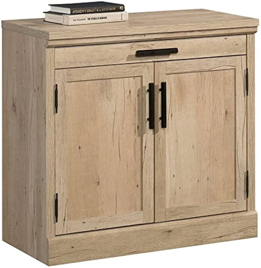 Sauder Mason Peak Engineered Wood Utility Stand/Library Base in Prime Oak | Amazon (US)
