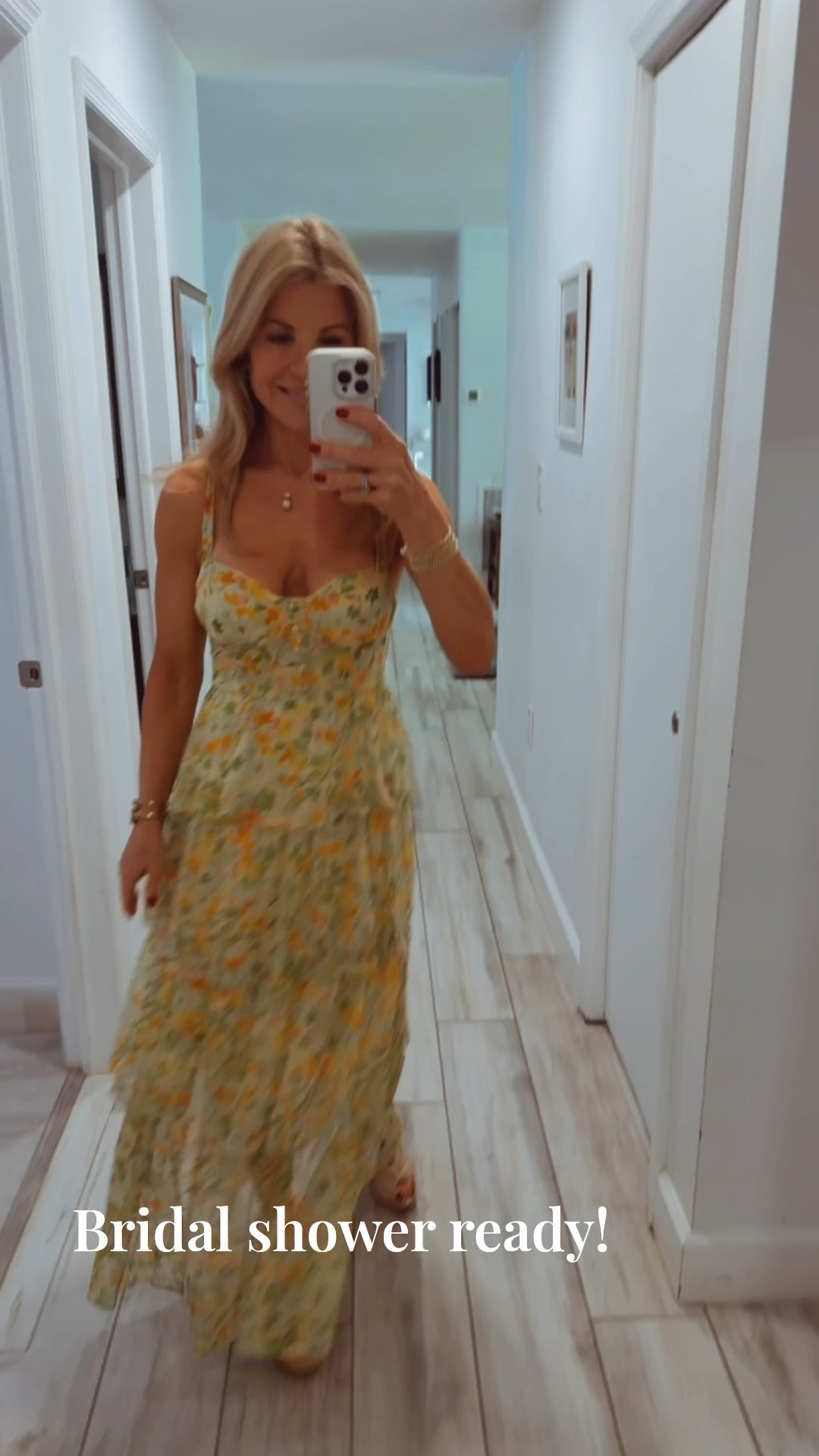 I wore this dream of a dress to my daughter in laws bridal shower in Miami. Fits TTS. The Swarovski jewelry is from the latest collection and so stunning. Shoes are Bernardo platforms that I always come back to. Run TTS and add a bit of height with the comfortable platform  

#LTKWedding #LTKSeasonal #LTKParties