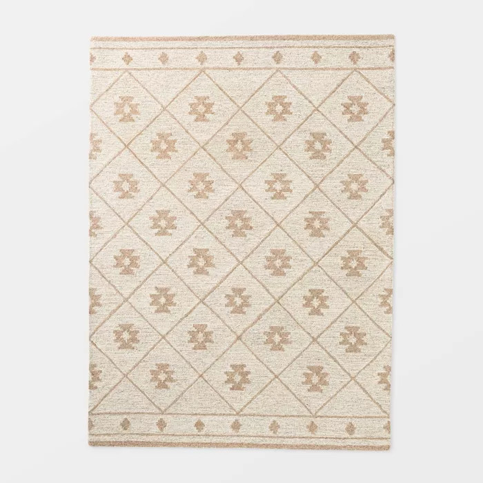 Tremonton Hand Tufted Wool Area Rug Cream - Threshold™ designed with Studio | Target