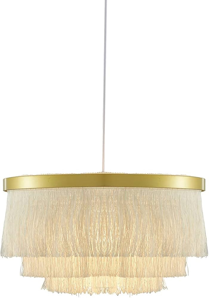 Saimmaa Nordic Romantic Pendant Lighting Tassel Chandeliers Creative Modern Ceiling Lights 3 Tier... | Amazon (US)