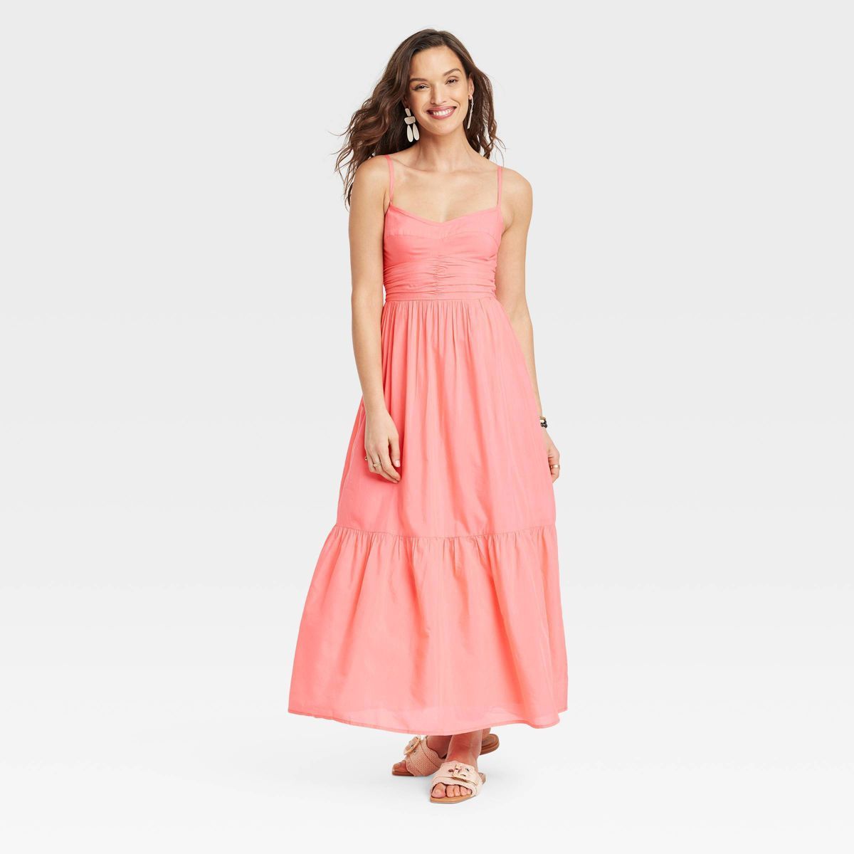 Women's Maxi Sundress - Universal Thread™ Coral Pink S | Target