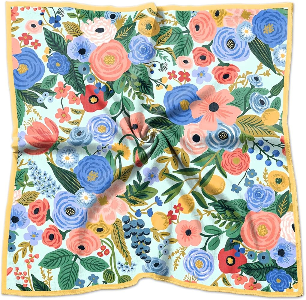 Silk Feeling Scarf 27.5 Inches Large Square Satin Head Hair Wrap Fashion Cute Aesthetic Decoratio... | Amazon (US)