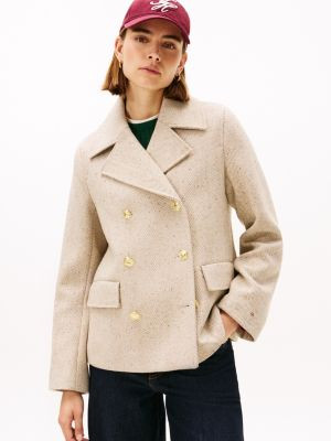 Wool-Blend Double-Breasted Peacoat | Tommy Hilfiger | Tommy Hilfiger (US)