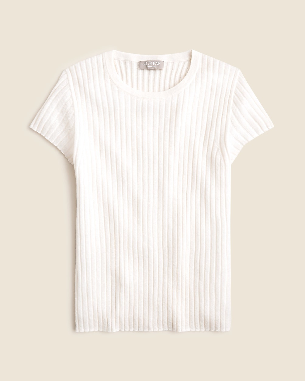 New ribbed featherweight cashmere T-shirt | J. Crew US