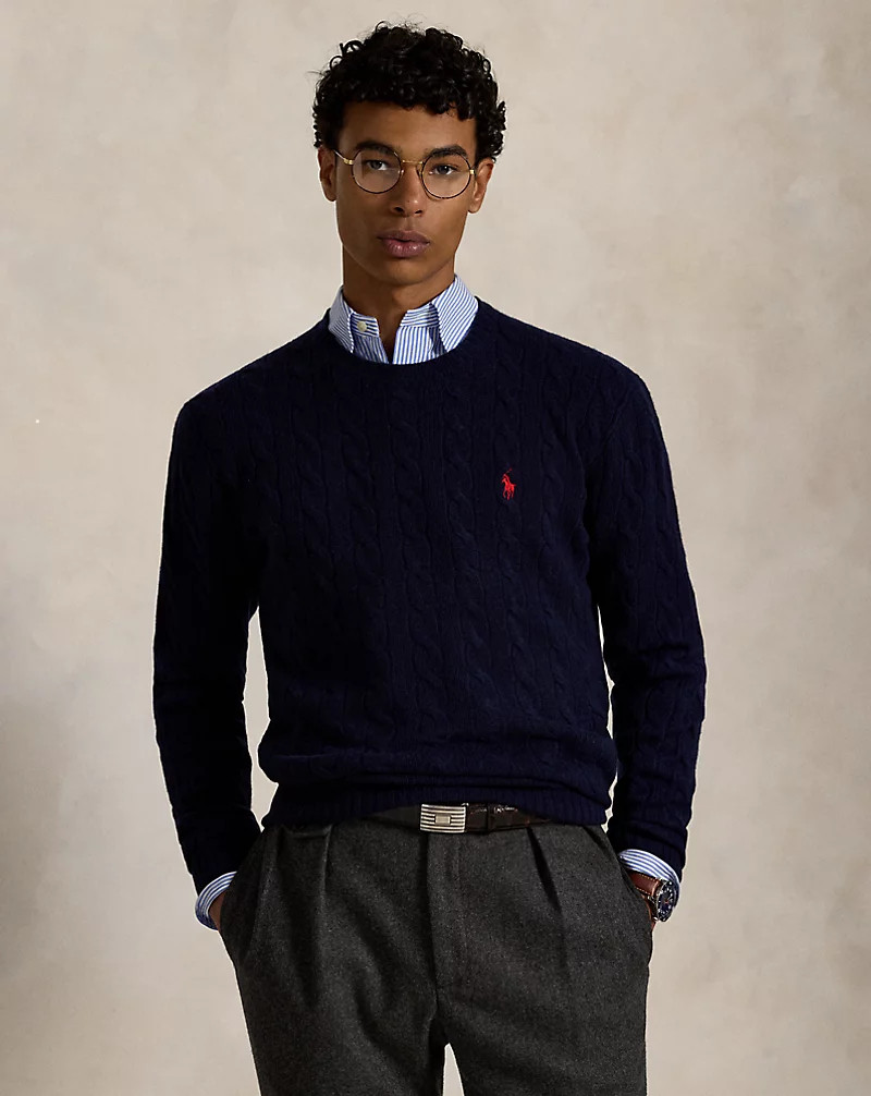 Cable-Knit Wool-Cashmere Jumper for Men | Ralph Lauren® UK | Ralph Lauren (UK)