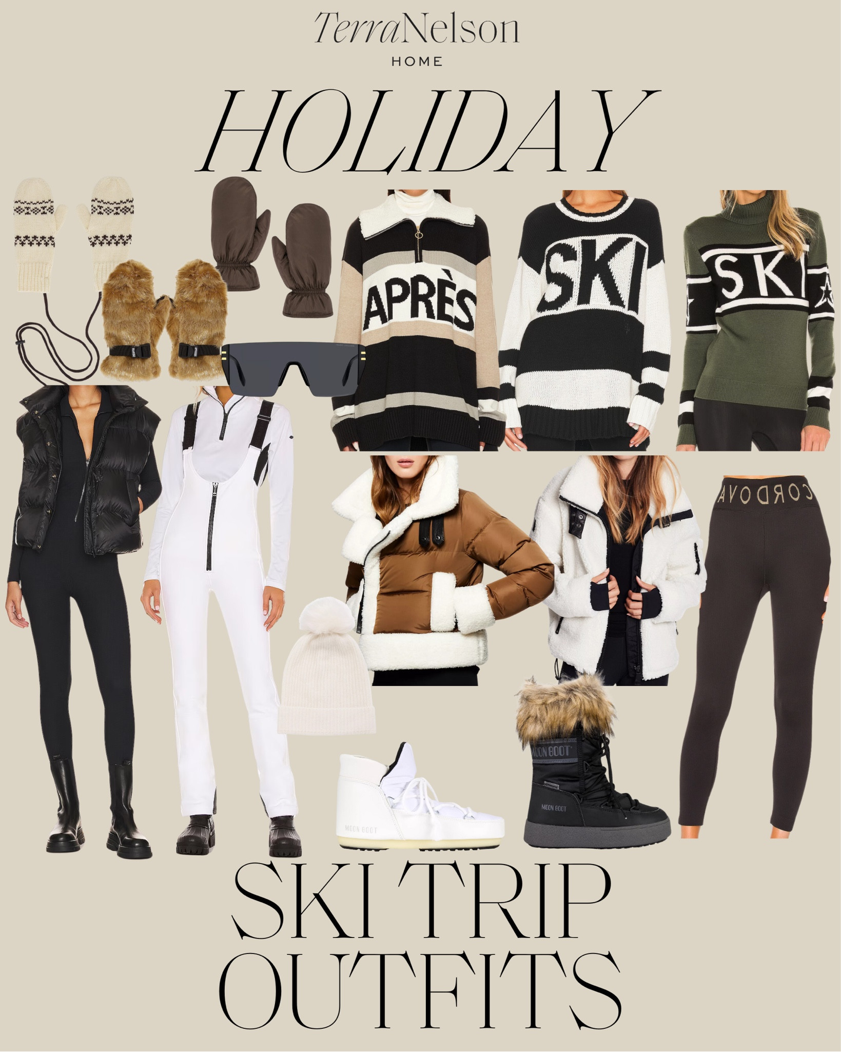 Holiday ski trip outfits / mountain outfits / ski outfits / winter outfits / snowbunny outfits / apres ski outfits / moon boots / snow boots / cozy gloves / winter accessories

#LTKstyletip #LTKSeasonal #LTKHoliday