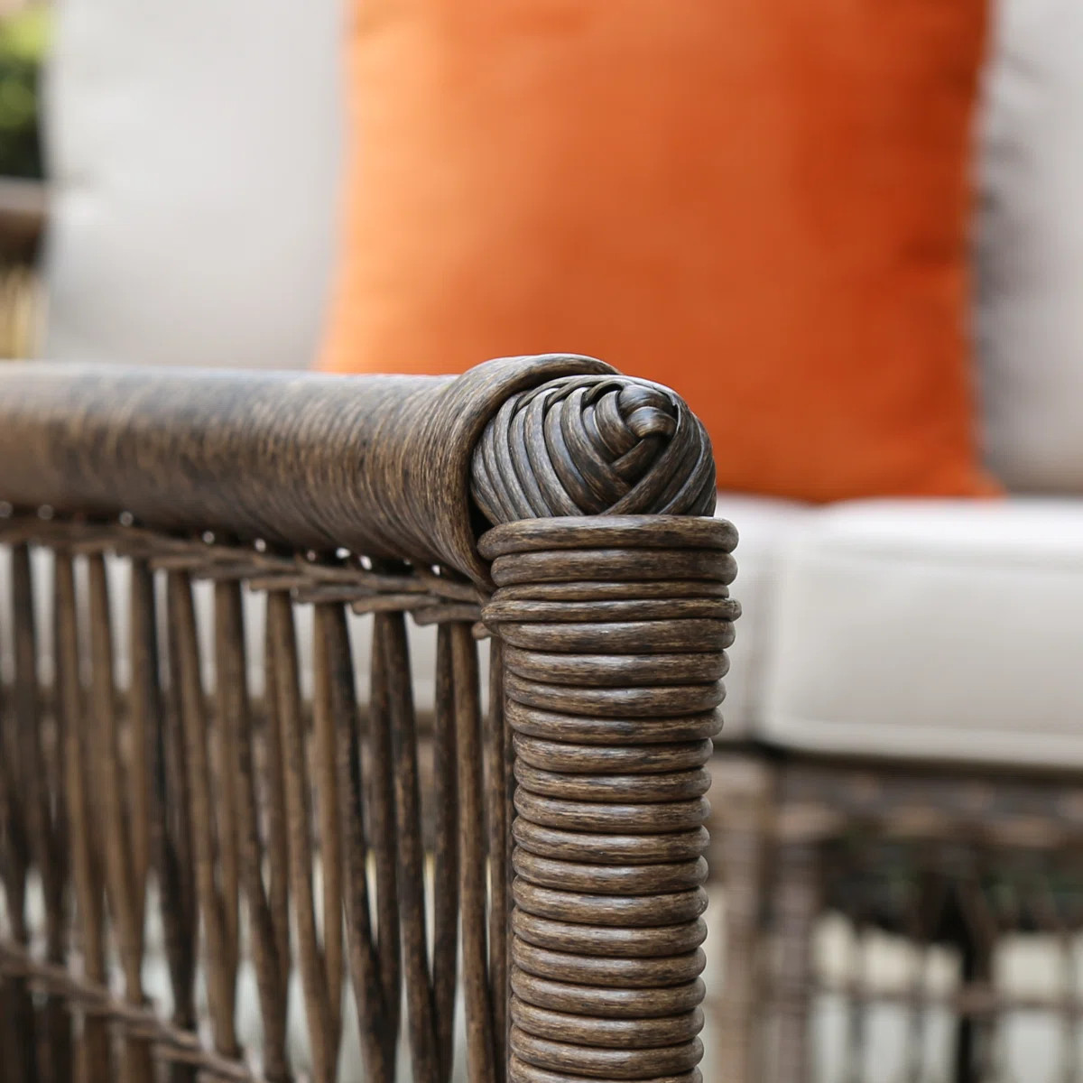 Tuskegee Wicker 5 - Person Patio Conversation Sets with Cushions | Wayfair North America