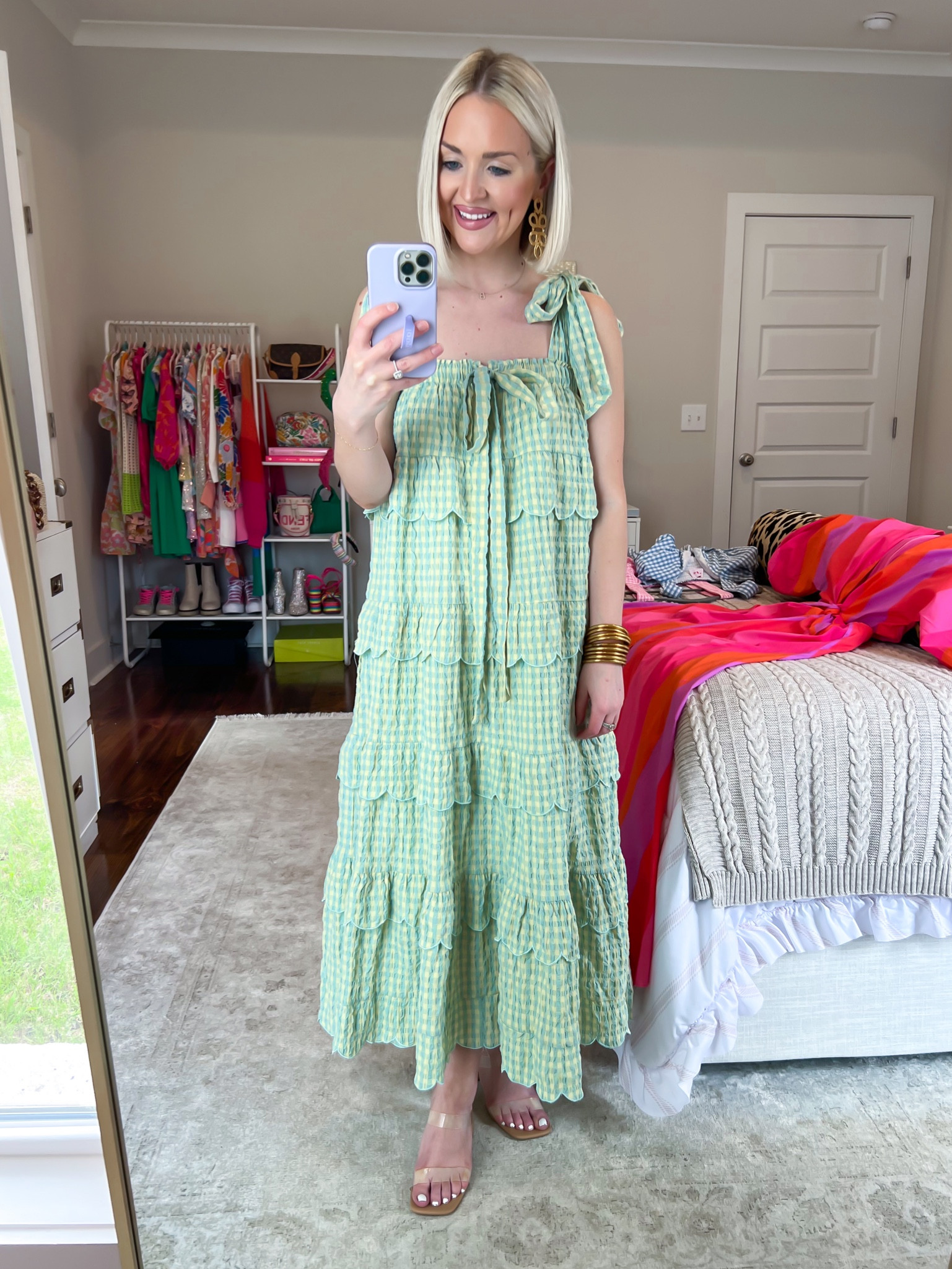 15% off with kelsiebynum 
Gingham print maxi dress / vacation style / tropical vacation dress / vacation dress / summer dress / bump friendly dress 
Size: XS

#LTKSeasonal #LTKFind #LTKstyletip