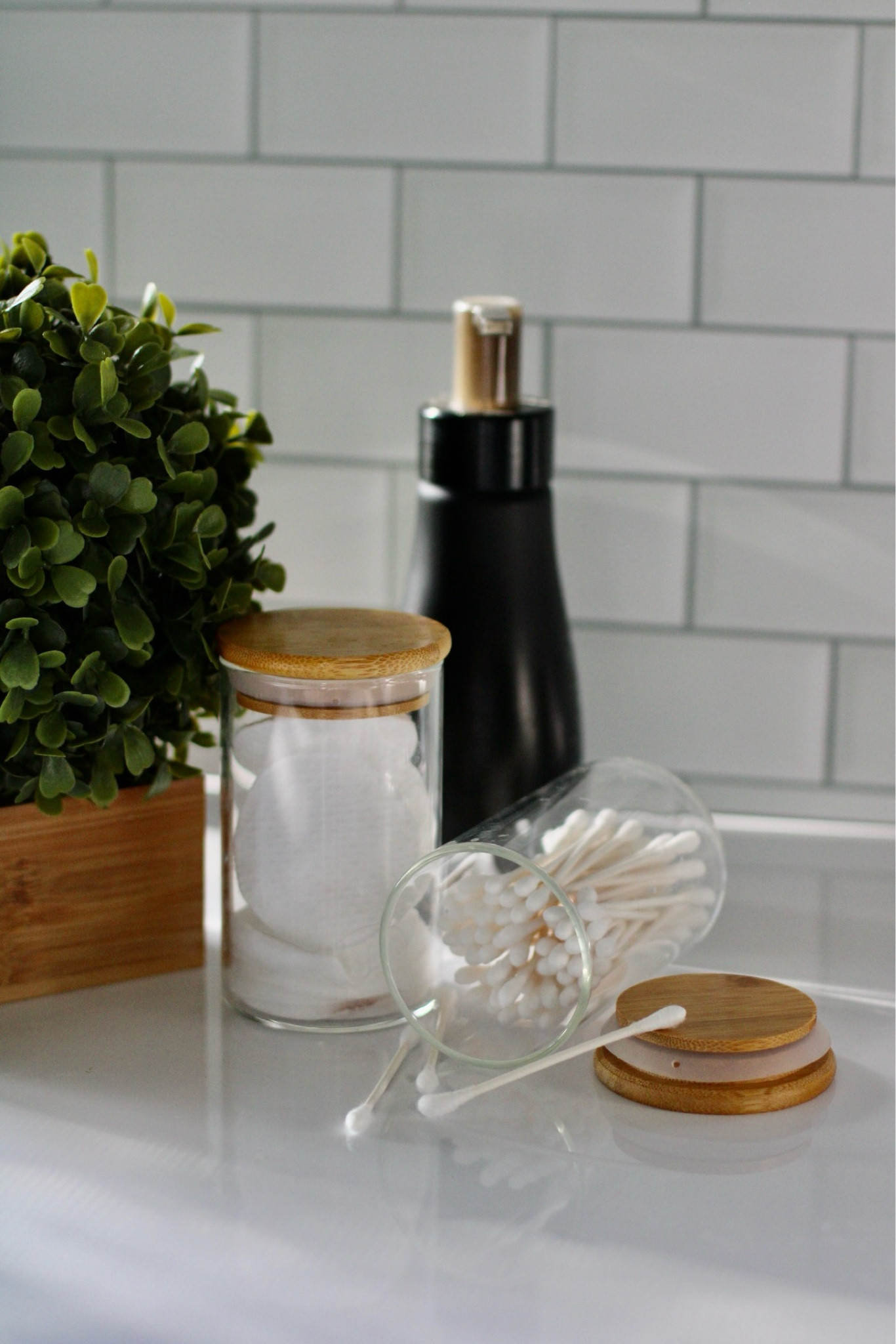 🤎 Not just for spices!
Beautiful and simple ways to elevate your bathroom products by using these minimalist jars with bamboo lids. 
#organizedhome #amazonfinds

#LTKhome