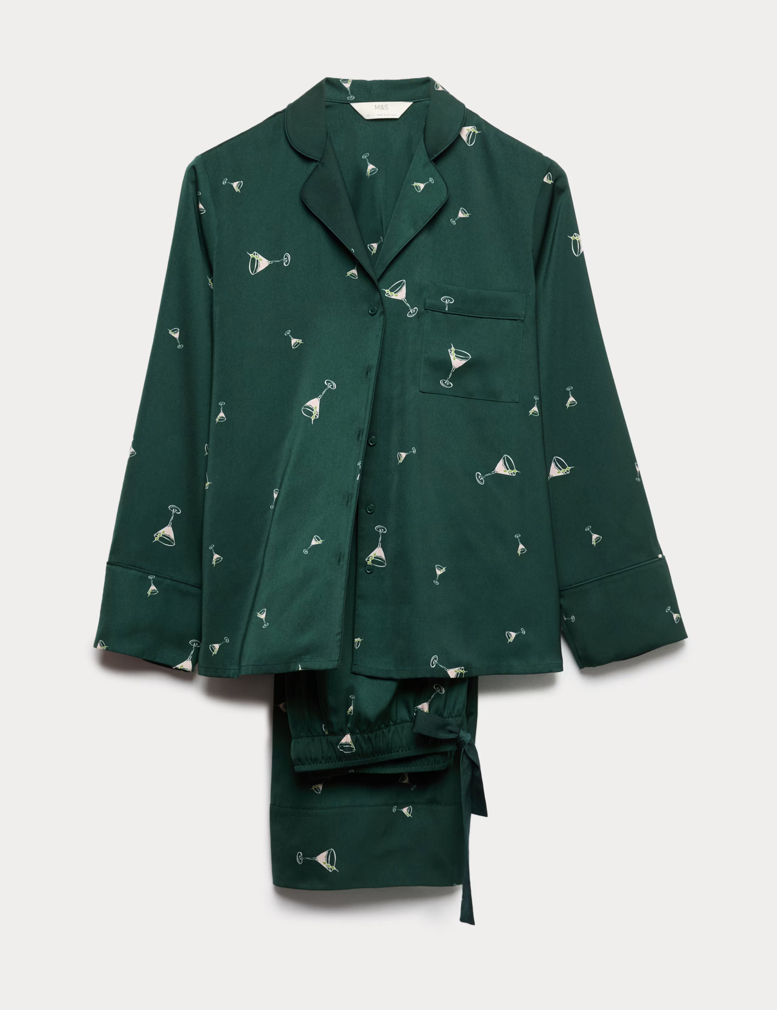 Dream Satin™ Cocktail Print Pyjama Set | Marks & Spencer (UK)