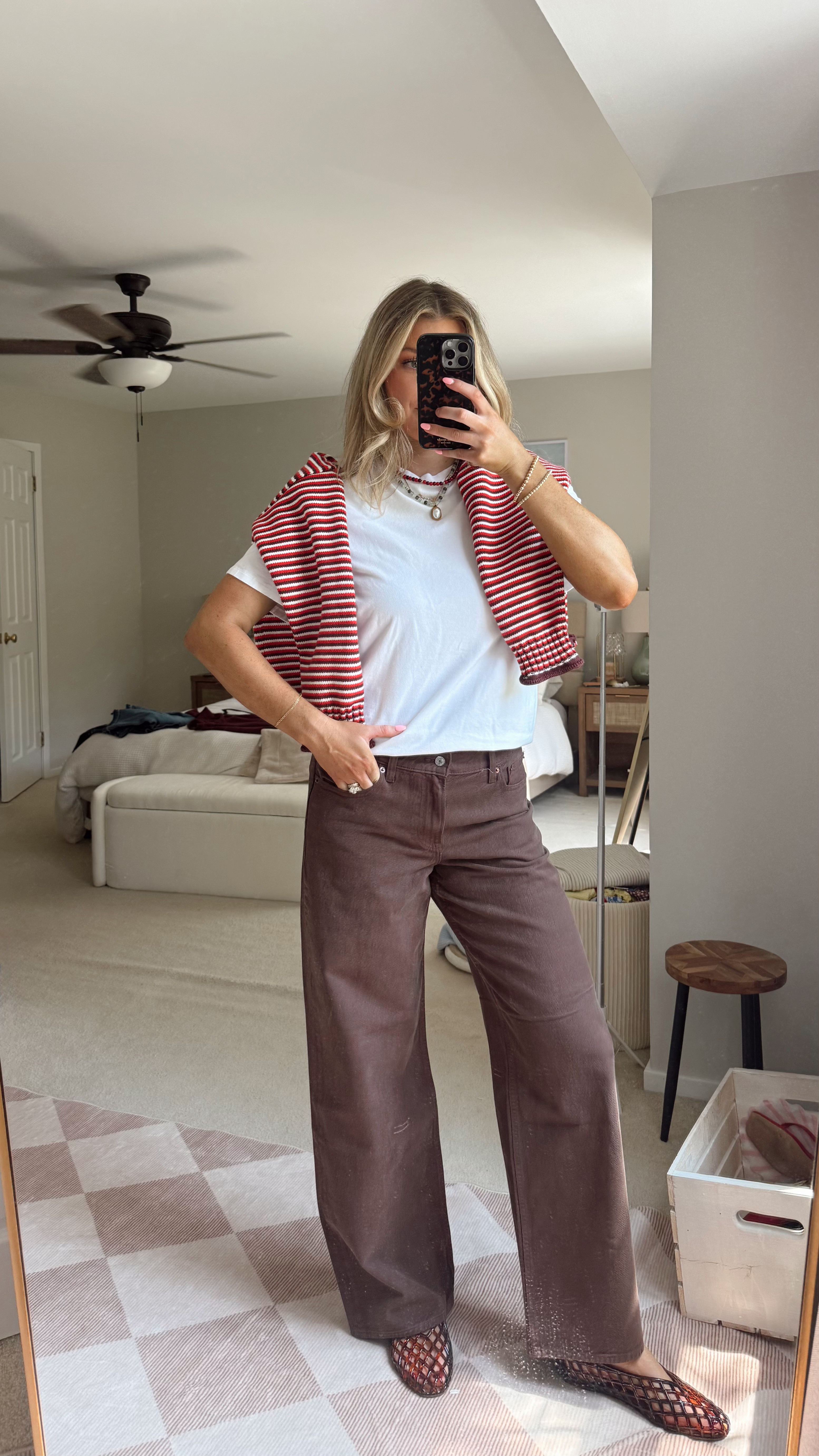 early fall outfit inspo <3 28R in jeans. xs in shirt and large in sweater! 

 #LTKgrwm #LTKootd #LTKSeasonal