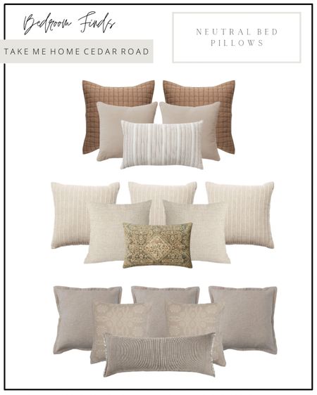 AMAZON HOME FINDS - Throw Pillows

Bedding, bed, throw pillow, euro pillow, lumbar pillow, fall bedding, neutral bedding, neutral pillow, home decor, bedroom decor, Amazon, Amazon home, Amazon finds , fall, fall home, fall decor 

#LTKunder50 #LTKSeasonal #LTKhome